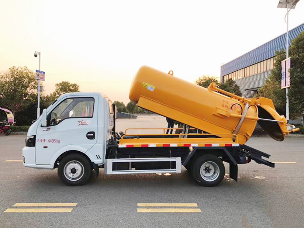 东风蓝牌3方清洗吸污车